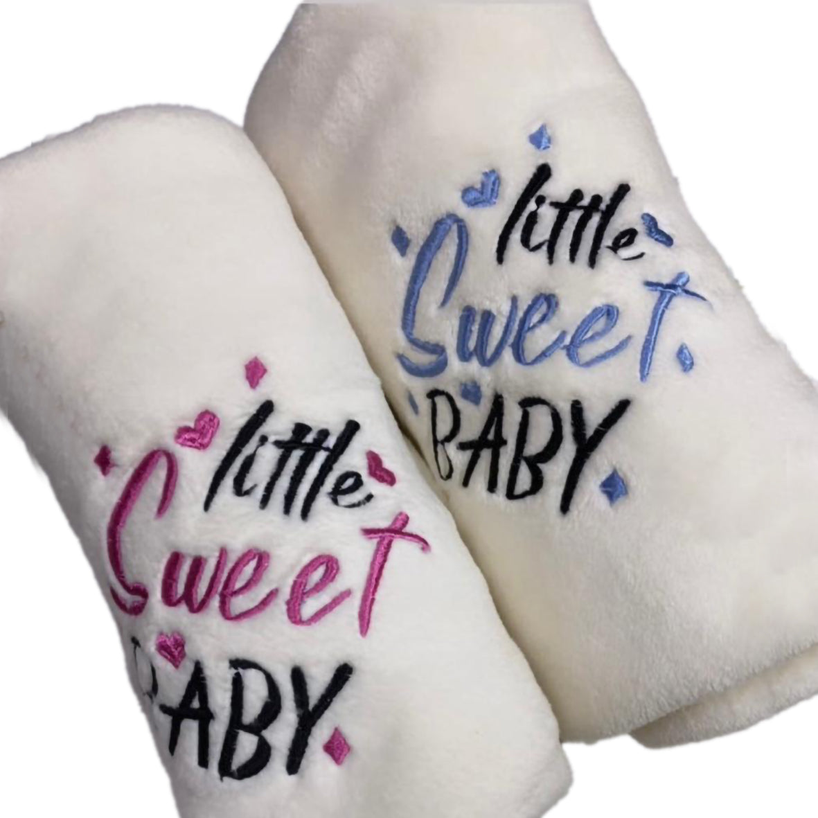 Baby Fleece embroidered blanket
