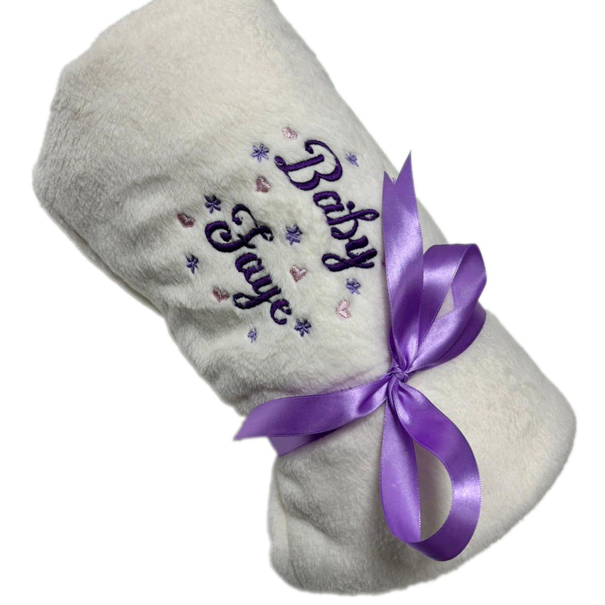 Baby Fleece embroidered blanket